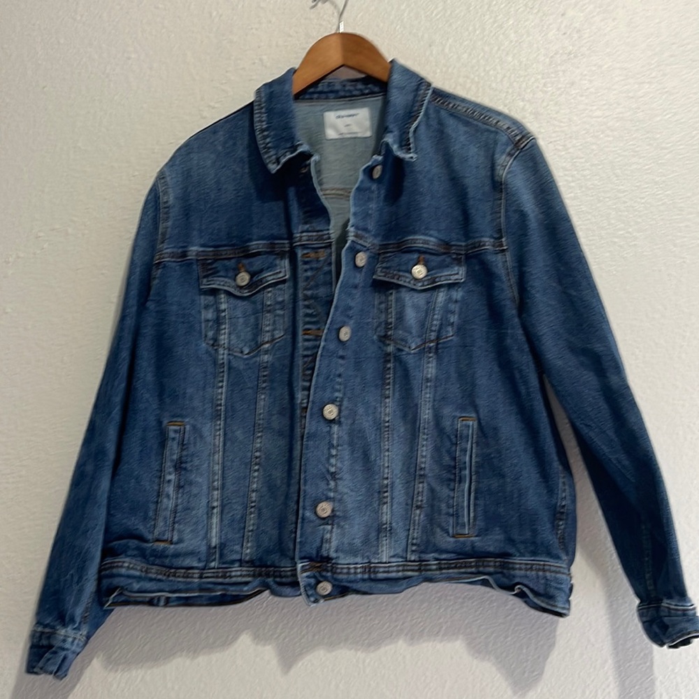 Old Navy Classic Dark Wash Denim Jeans Jacket Women's XXL
